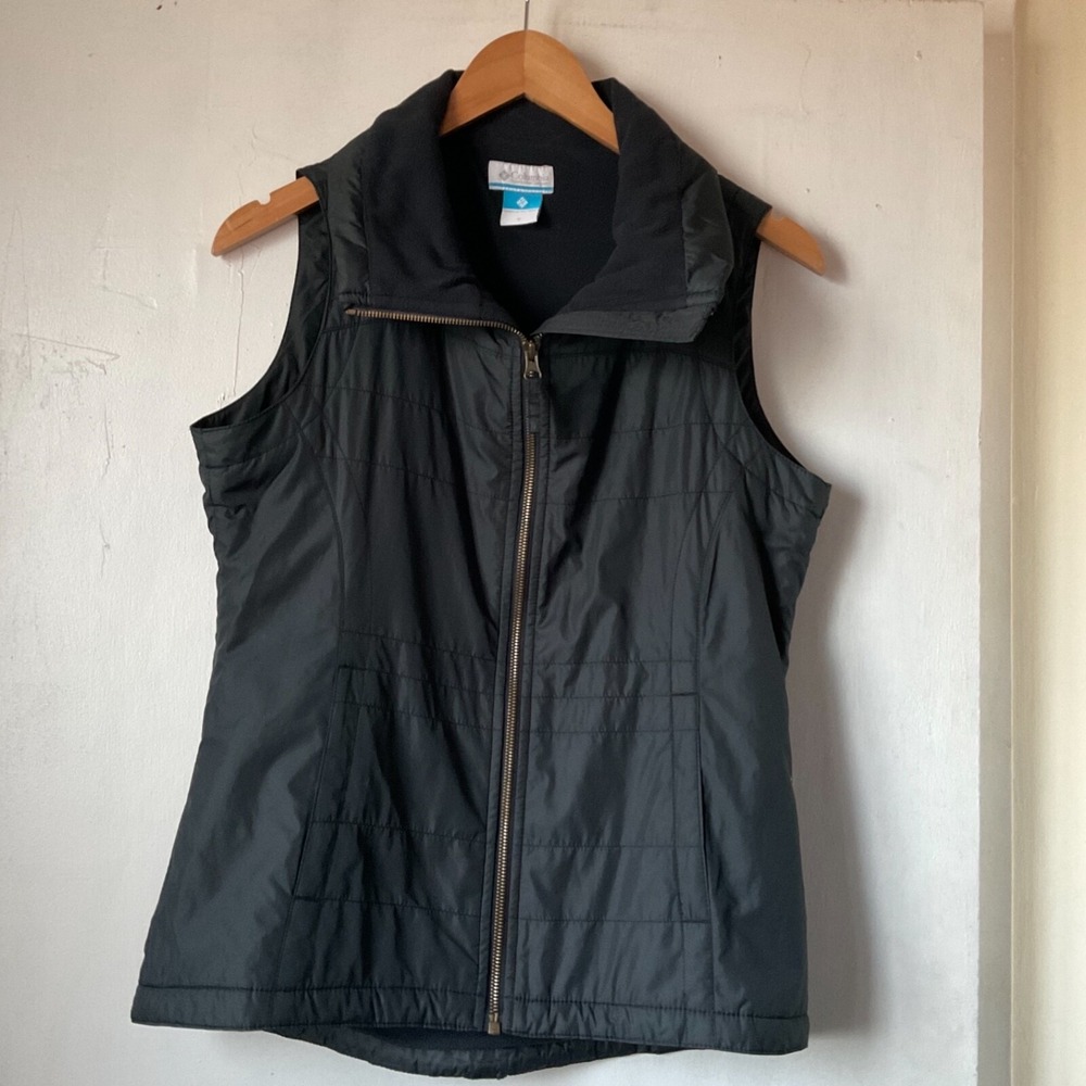 Columbia Quilted Lightweight Full Zipper Active Hike‎ Vest Women's Black Small